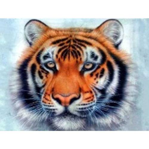 Алмазная мозаика на подрамнике 40x50 Тигр / GA72743 /уп 30/полное заполнение