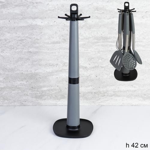 Подставка для кухонных принадлежностей пластик / PDKP-12 /уп 40/