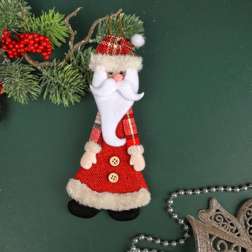 Елочное украшение Дед мороз 20*10 см / Е158 /уп 10/400/ микс