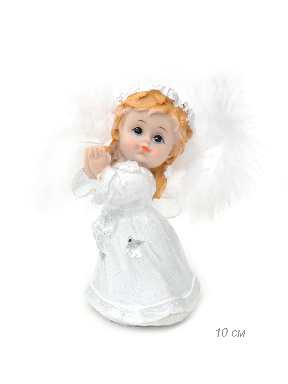 Фигурка Ангел 10 см / QТ34 /уп 4/144/крылья перо