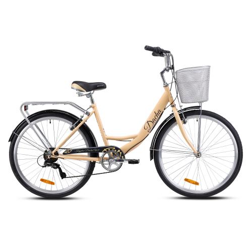 Велосипед городской 26" рама 17" 7sp KRYPTON DACHA W розовое золото ЦВК