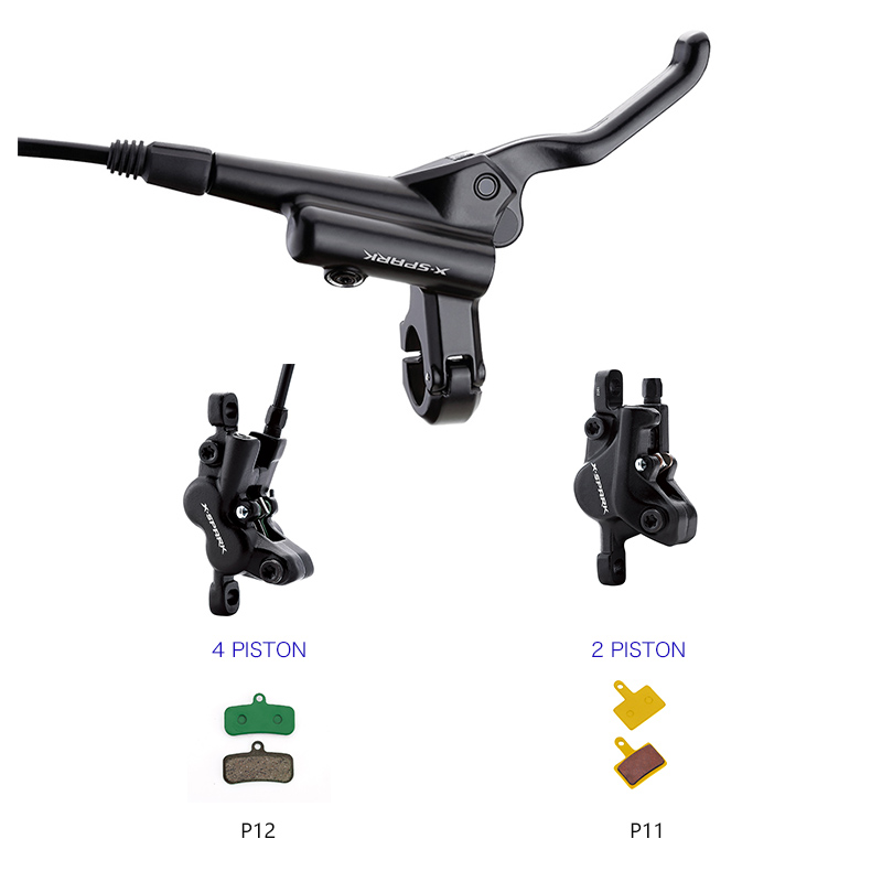 Тормозной набор дисковый гидравлический передний+задний COMIRON HD-M200 2 поршня, длина передн. =850мм, задн. =1700мм., с ротором 160мм /уп 10/20/