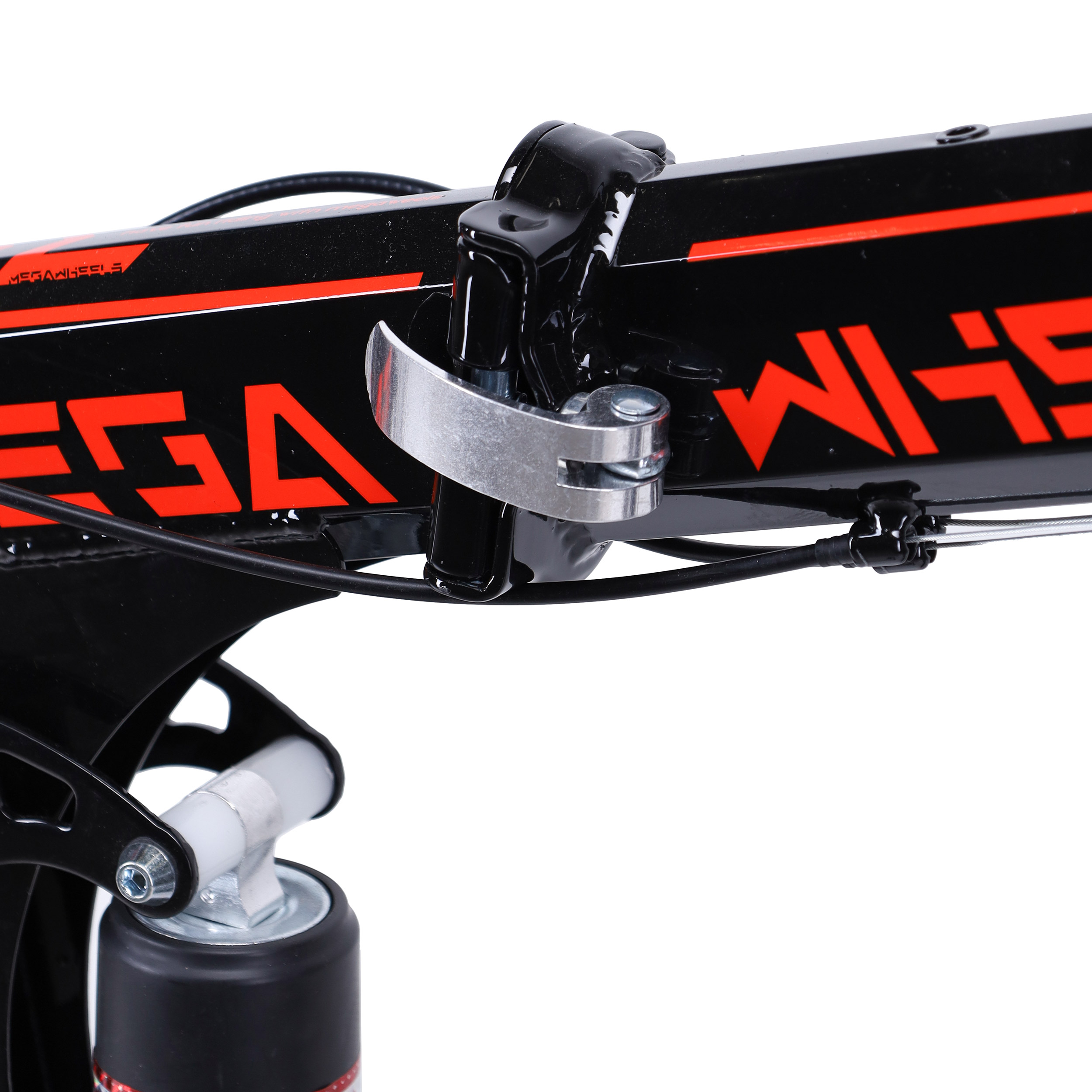 Велосипед 26" рама 17" 21sp  MEGAWHEELS DH чёрный-красный