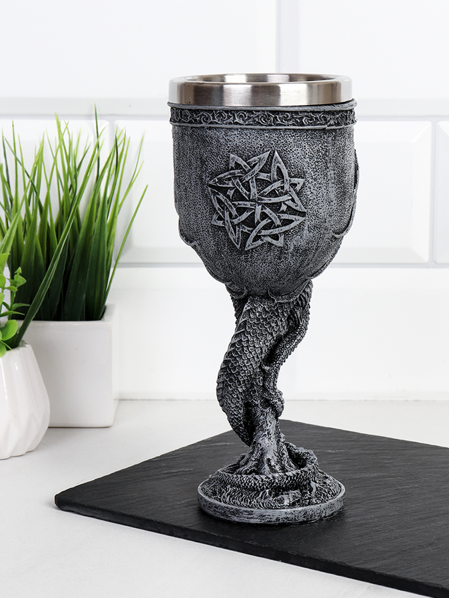 Бокал 200 мл Готика металл / 8018-1 /уп 36/ Кубок