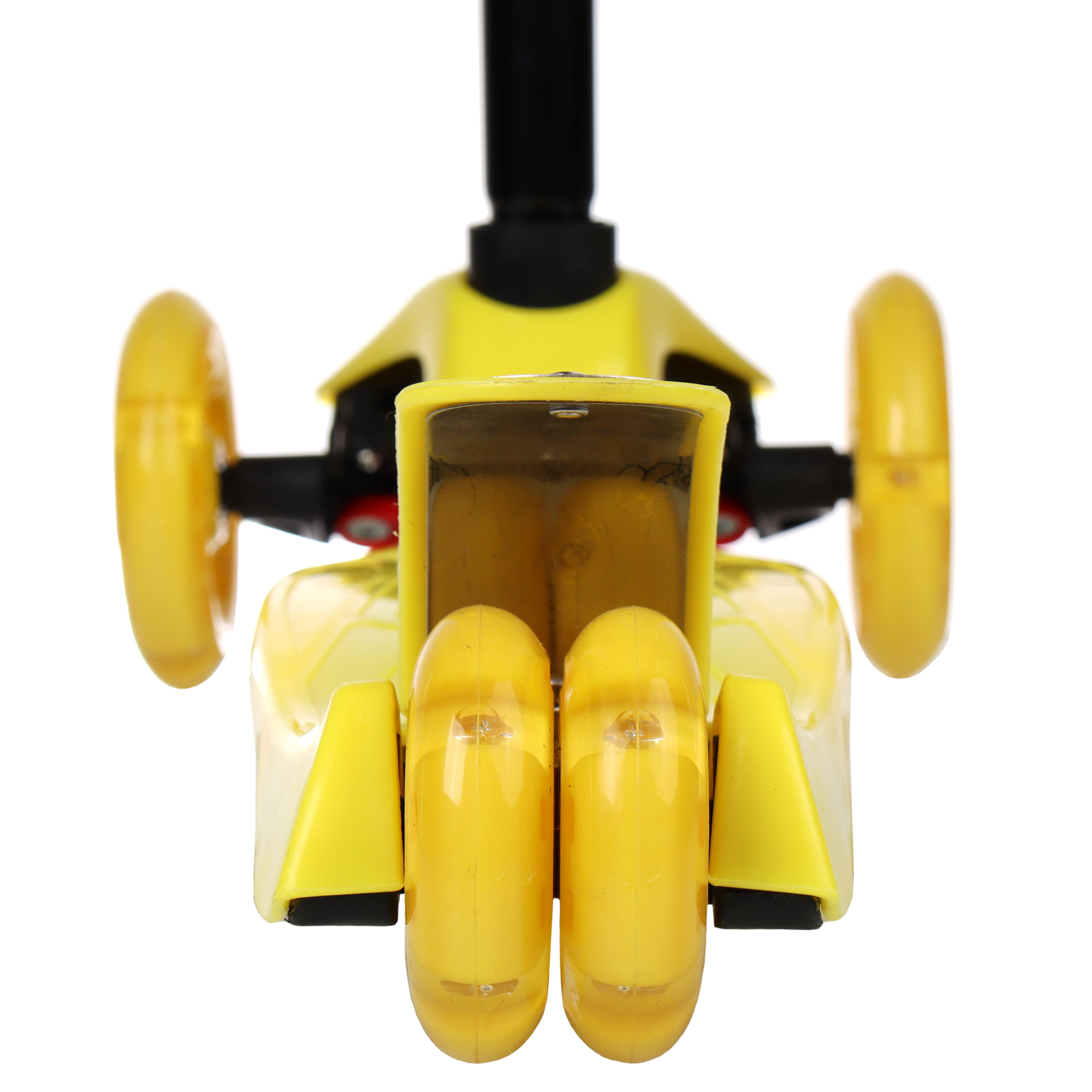 Самокат трехколесный от 3-х лет Yeenot Kids GT4108, до 50кг, вес 2.3кг, свет. колёса PU 116мм ABEC7, жёлтый, БК/уп10/ АКЦИЯ!