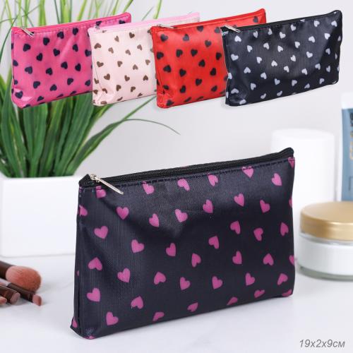 Косметичка 19х2х9 см / IU-23 /уп 500/сердца