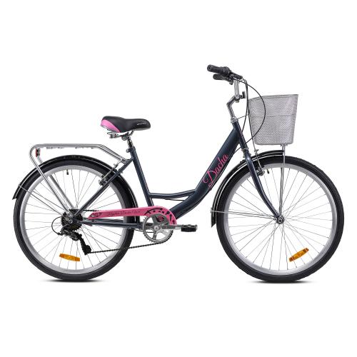 Велосипед городской 26" рама 17" 7sp KRYPTON DACHA W нежный розовый ЦВК