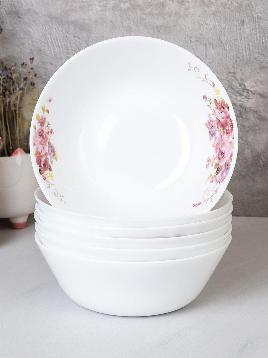 Набор суповых тарелок 6 штук 550 мл 155 мм Евро / LGW-60 (7065) /уп 6/ Розовая композиция