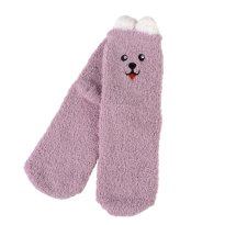 Носки женские флисовые р. 35-40 Лапки новогодний №12 / MNZ-16/12 /уп 12 /700654