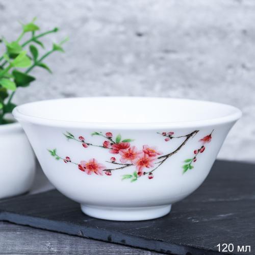 Пиала 120 мл 90 мм Розетка / FW40XN-(6933) /уп 3/72/ Ветка сакуры