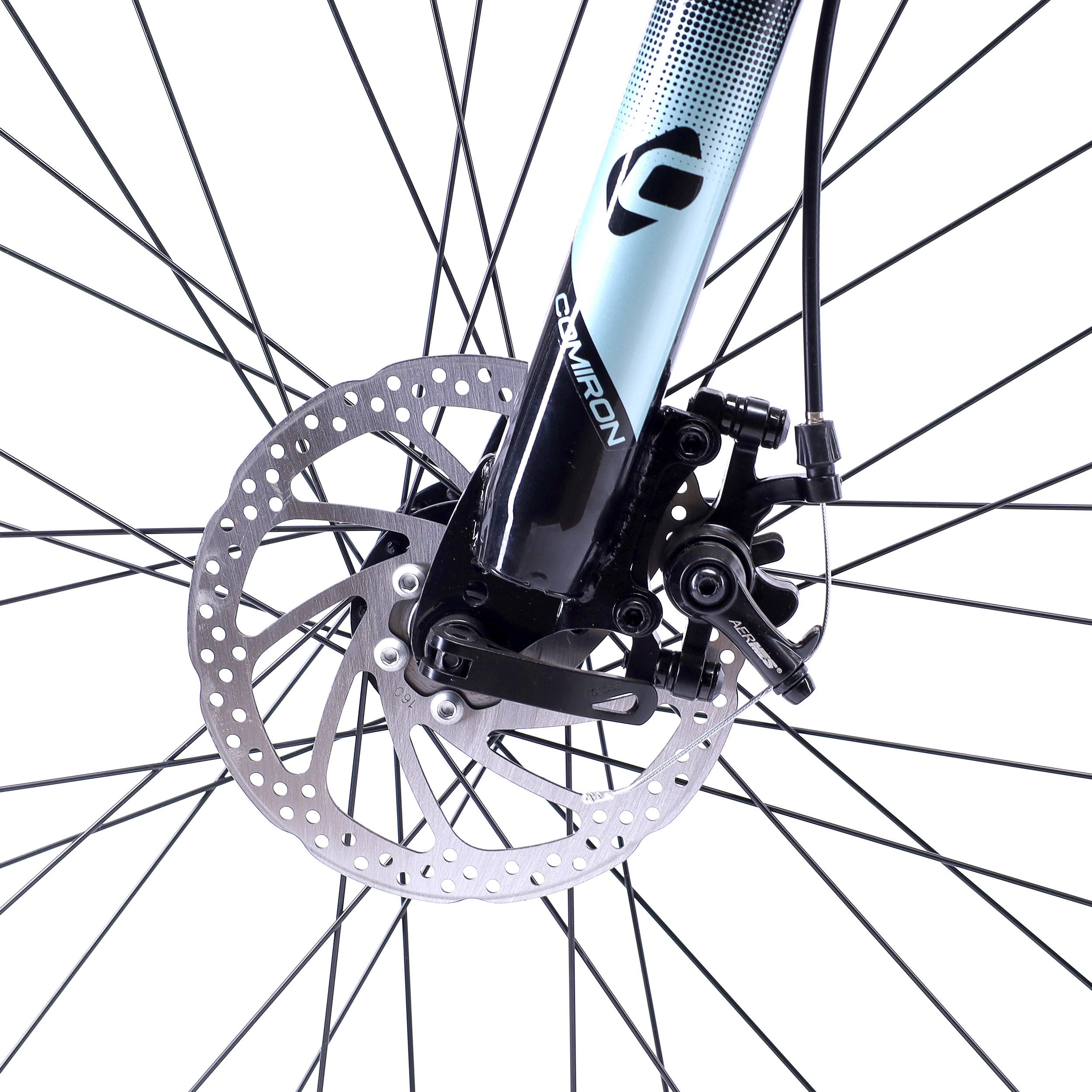 Велосипед 26" рама 17" 21sp COMIRON UNIVERSE аквамарин чёрный глянцевый