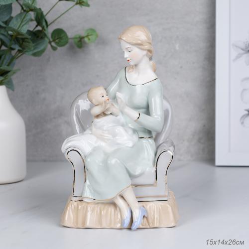 Статуэтка Дама с ребенком 28 см / HW-49 /уп 12/