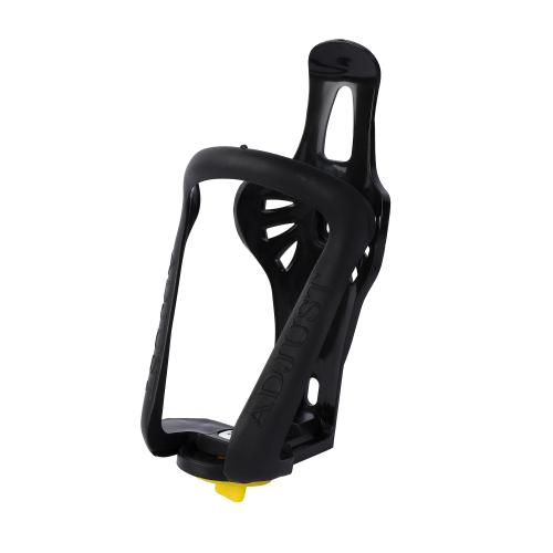 Держатель для велосипедного бачка пластиковый регулируемый. Чёрный с красным фиксатором / WBHAJ-26K /уп 200/