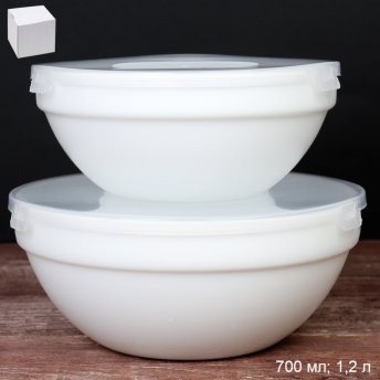 Форма для холодца с крышкой 2 предмета белый / GRAY-SW2A (WHITE) /уп 18/ 727807