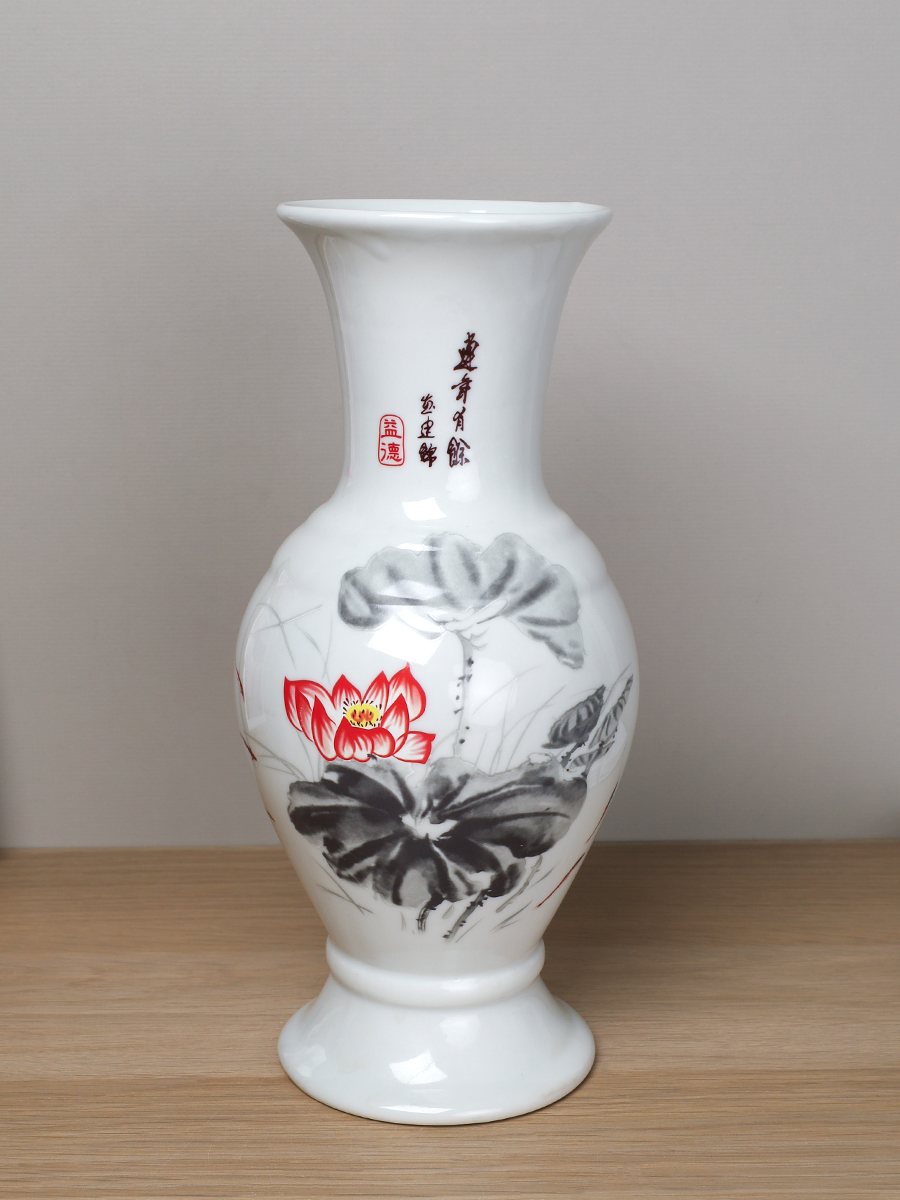 Ваза 25 см Цветы / WRF-120-2 /уп 11/738722