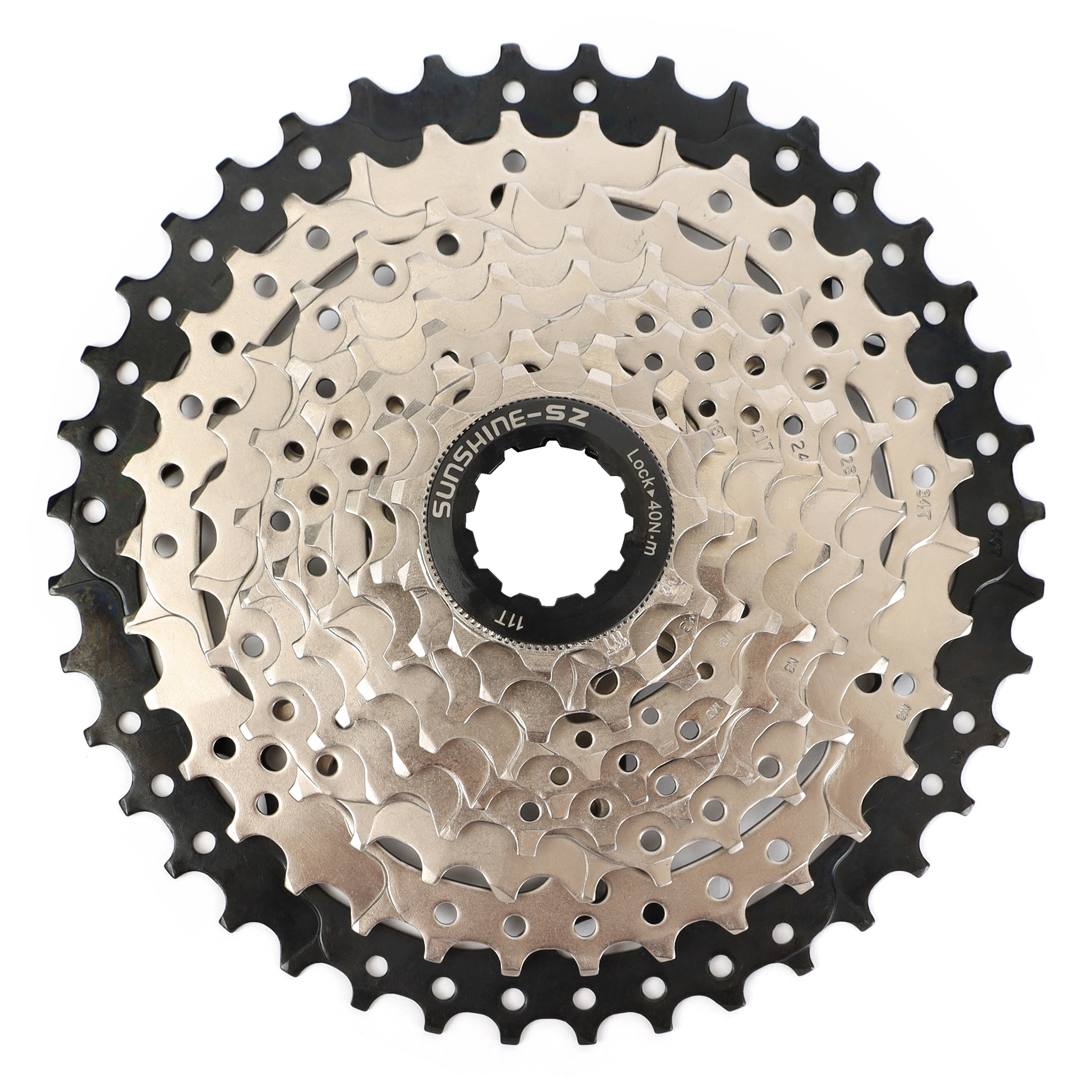 MTB, Кассета SUNSHINE, 9 скоростей, 11-40Т, материал: сталь, вес 434гр, /MTB-CS-HR9-40/уп20/