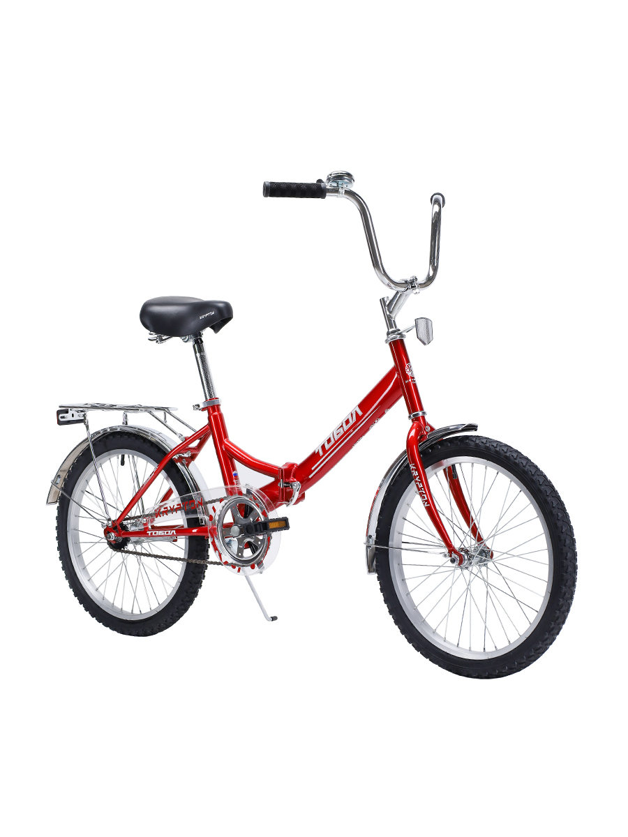 Велосипед 20" рама 14" 1sp KRYPTON ТОБОЛ складной красный