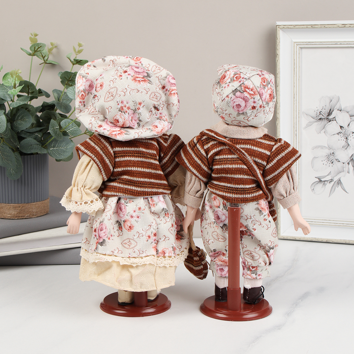 Сувенир коллекционный Мальчик и Девочка 2 штуки набор 31 см / 1213-1 /уп 24/644613