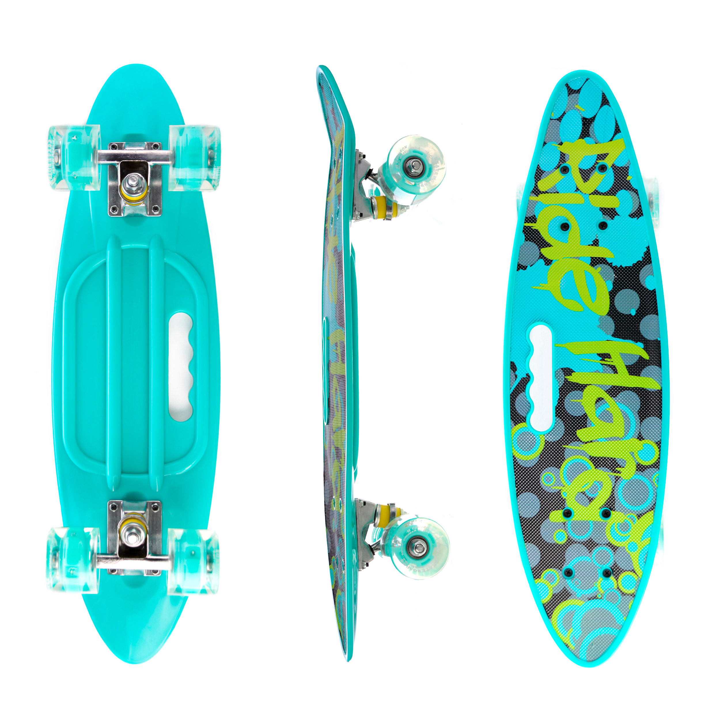 Лонгборд / GT31+2 /уп 8/ граффити RIDE HARD колёса светятся