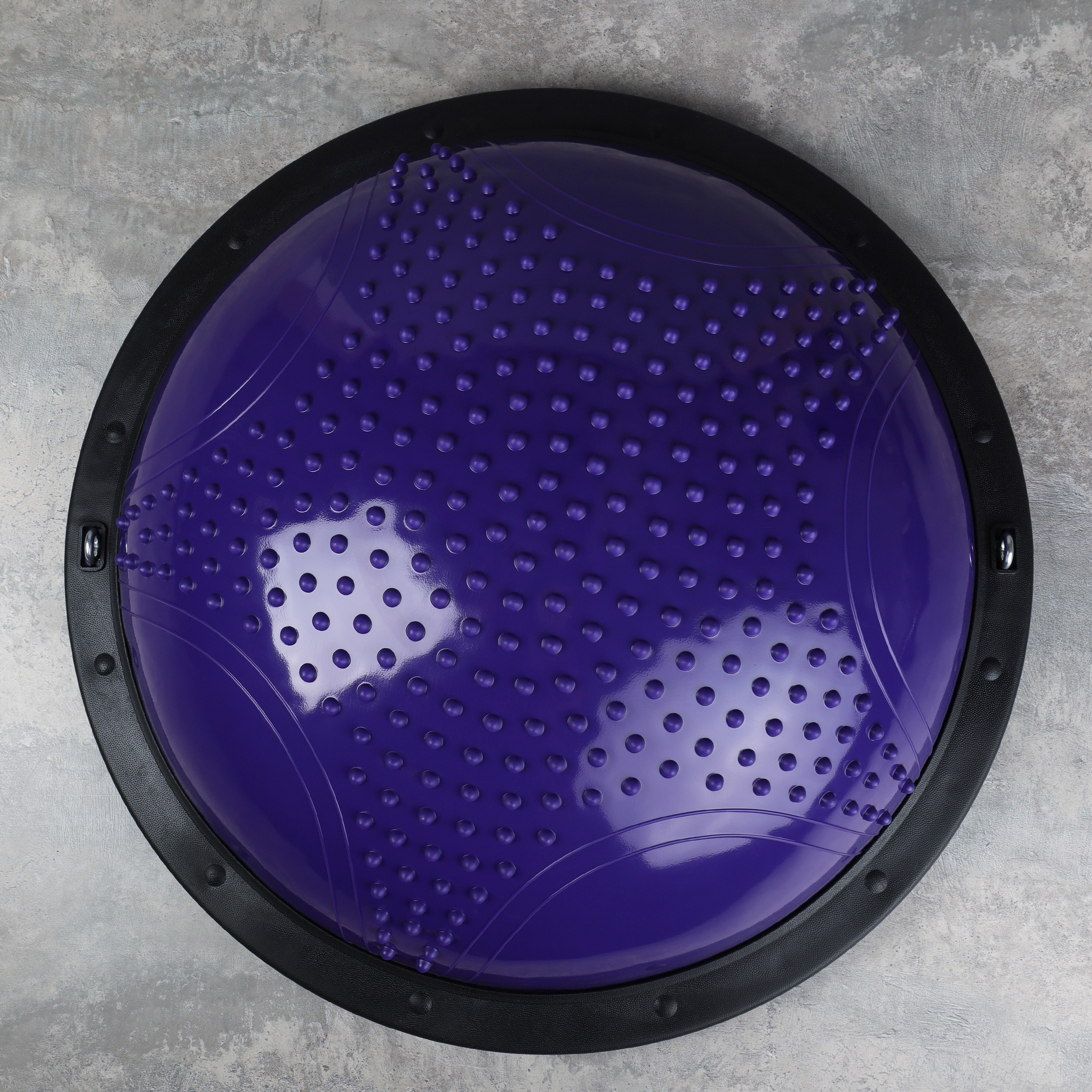 Полусфера балансировочная BOSU 58см Woohooo Knobs эспандер, насос/ фиолетовый/ B58Kn-V/ уп 5