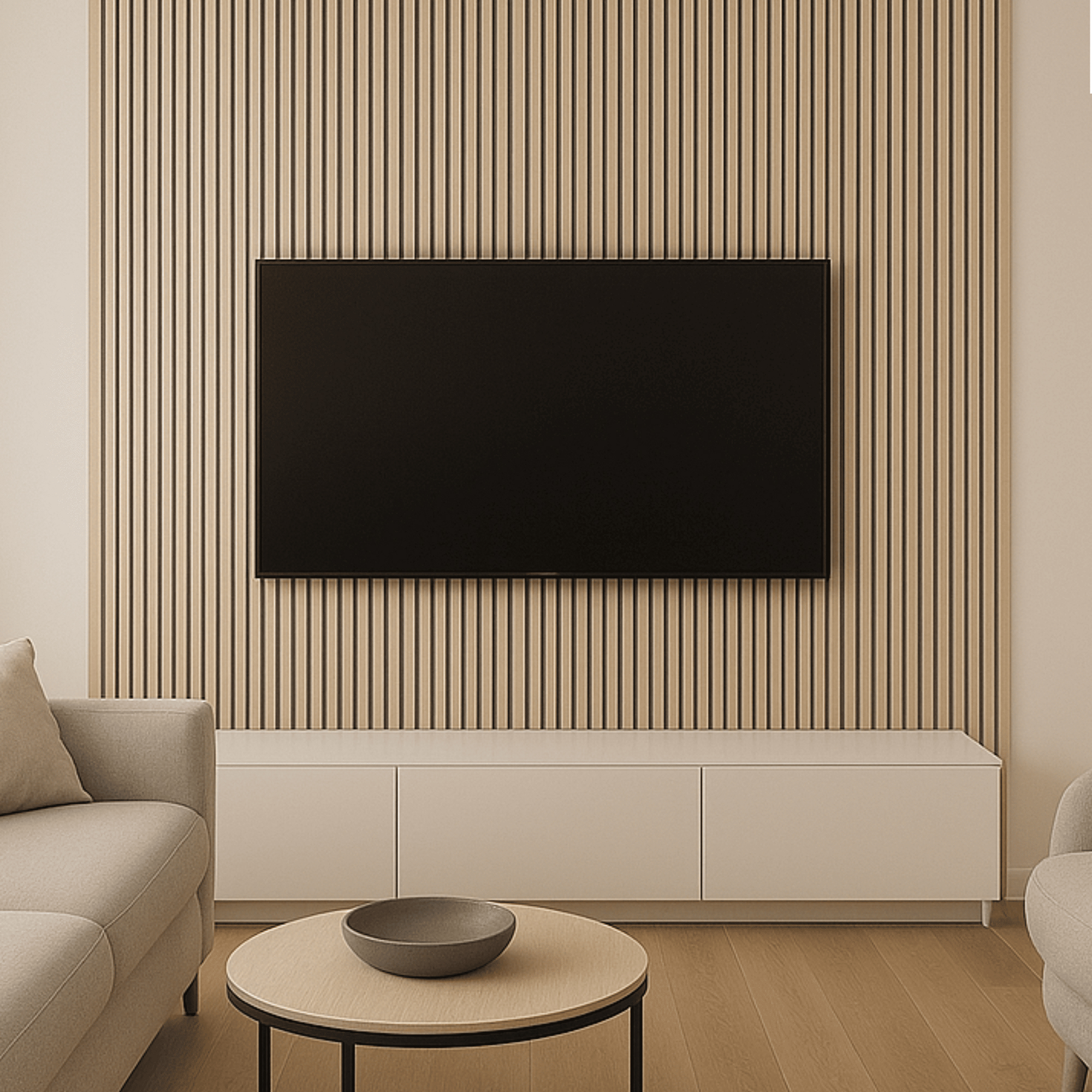 Панели в гостиную: красота и функциональность