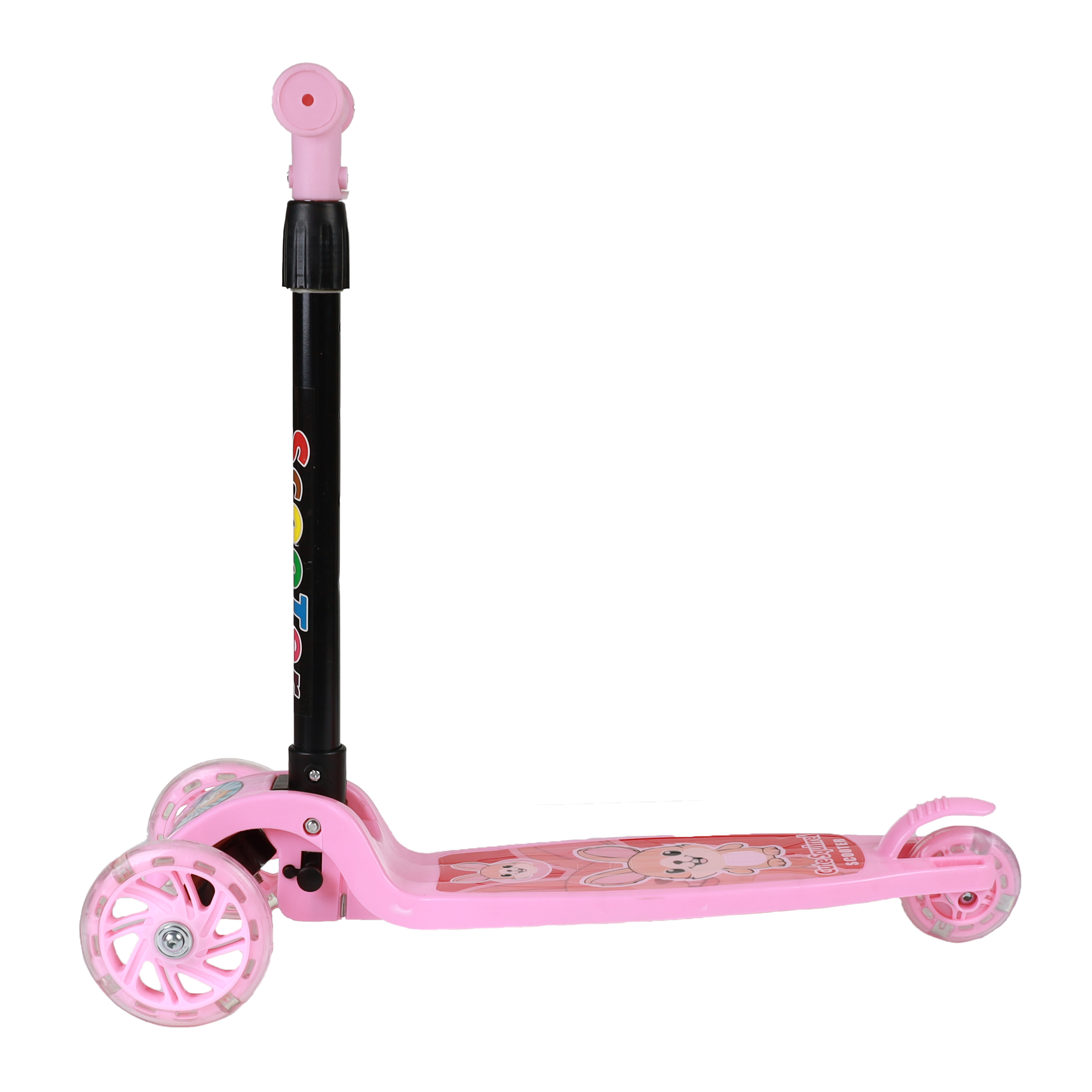 Самокат 3-х колесный SCOOTER Белка / 603 /уп 12/ розовый