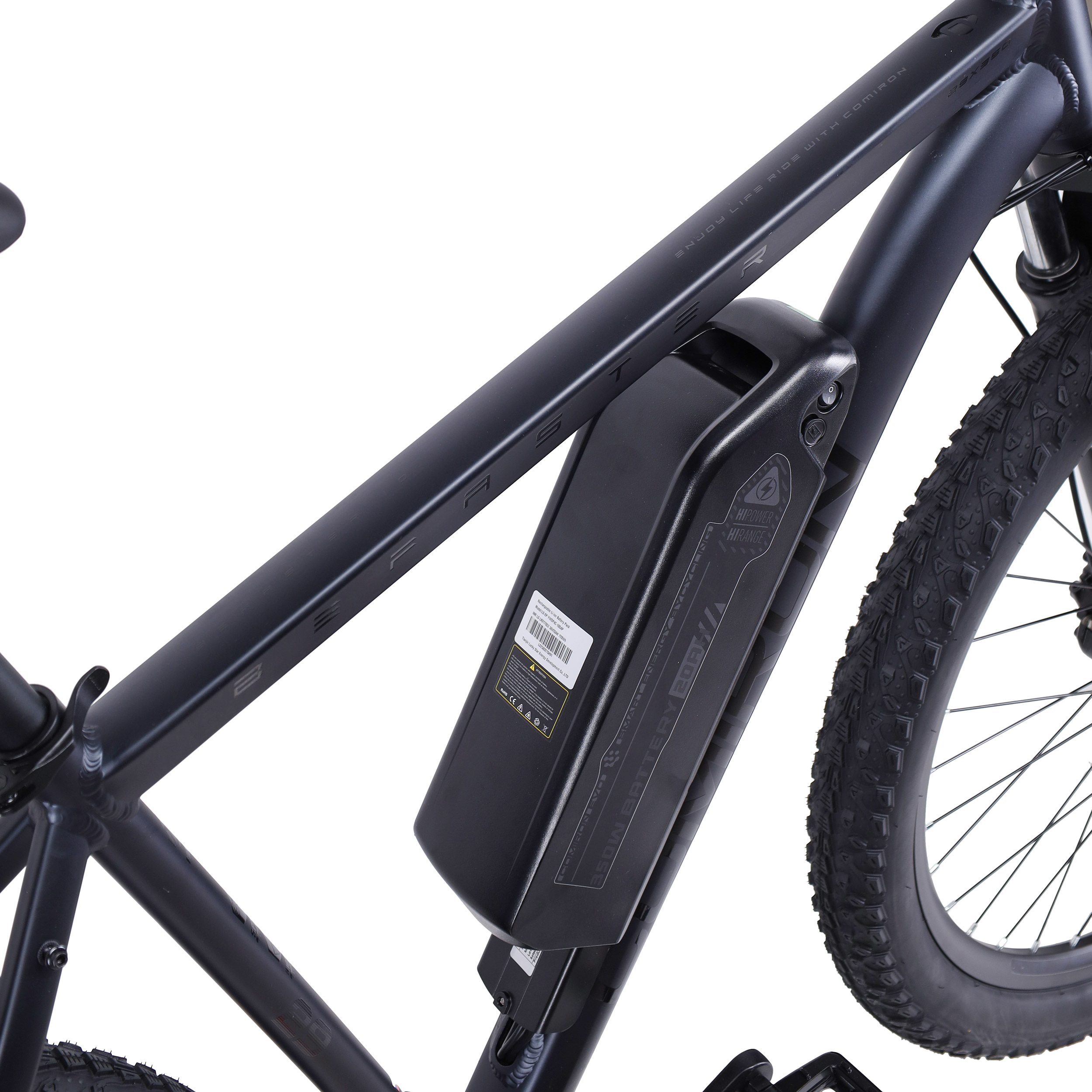 Электровелосипед 29"x3.0 рама 19" COMIRON BeFASTER 10SP SHIMANO, MT200, 11-42T, 350W 36V/20AH чёрный