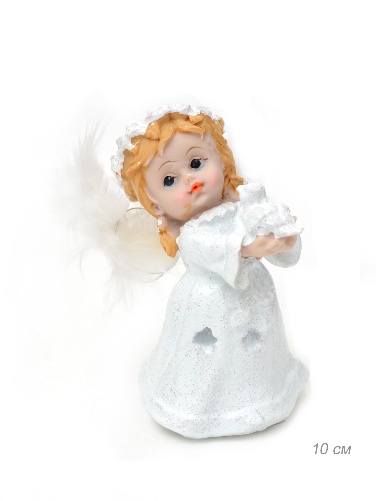 Фигурка Ангел 10 см / QТ34 /уп 4/144/крылья перо