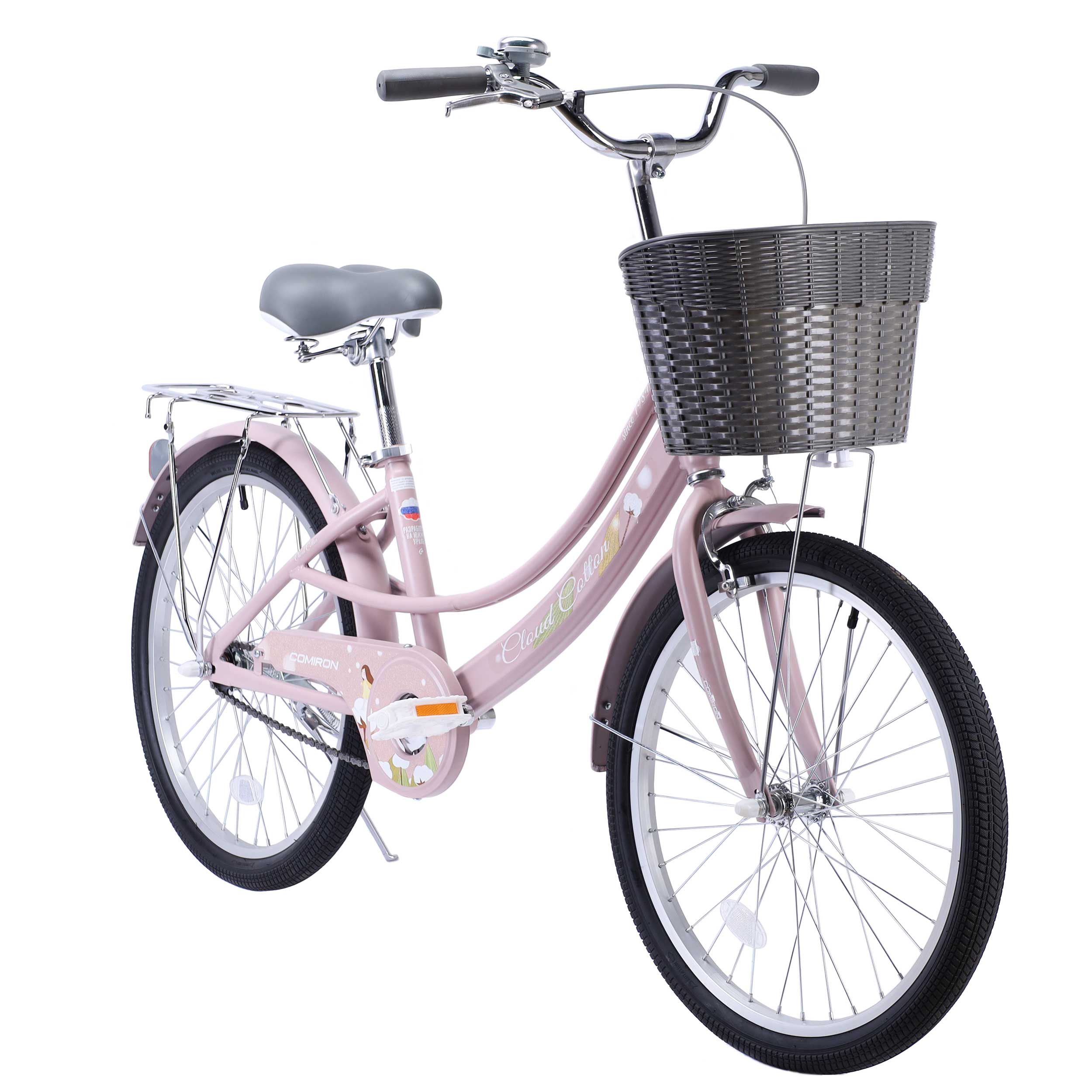 Велосипед 22" COMIRON Cloud Cotton A07-22BP светло-розовый