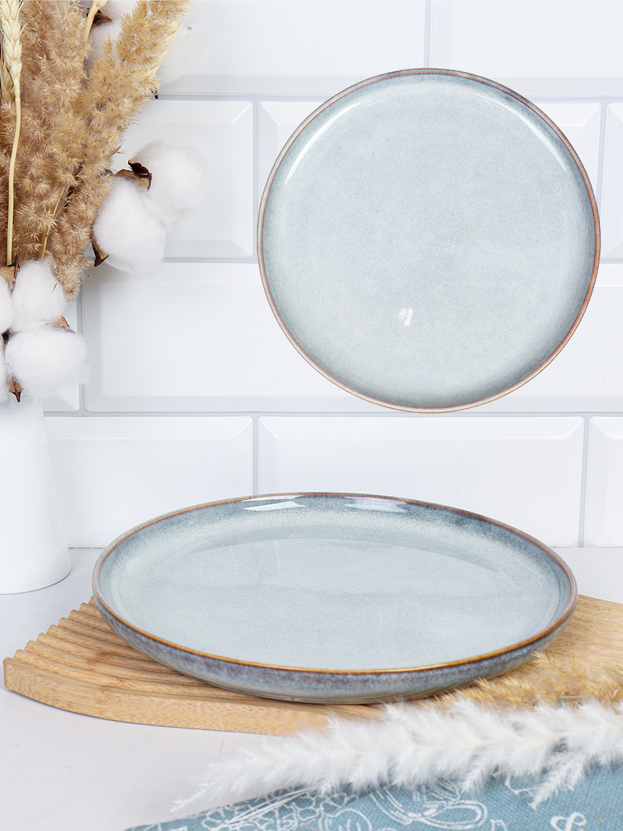 Тарелка 215 мм / 88012-8,5 /уп 6/24/ Глазурованное реактивное покрытие ДОП СКИДКА НА КОРОБ 2%