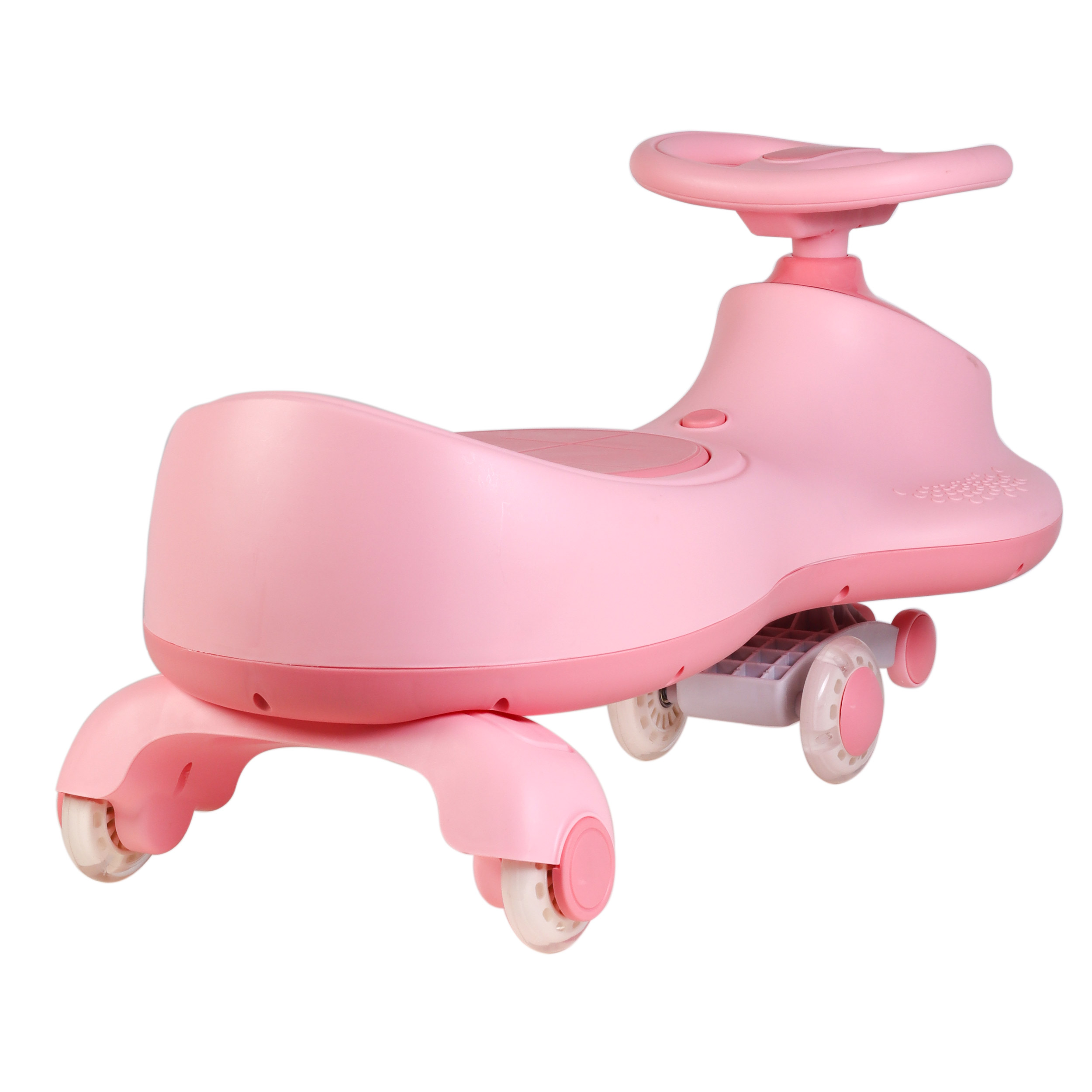 Толокар COMIRON CMR-8089 / светящиеся PU колеса 90 мм / Розовый / уп4