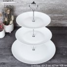 Ваза для фруктов 21,5 см Евро белая / DPG-3/LYGP75/85/105 (БЕЛЫЙ) /уп 12/ 