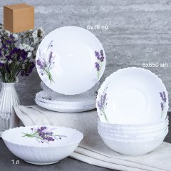 Столовый набор 13 предметов / GRAY-13/7578 (7131-3) /уп 2/ Букет лаванды