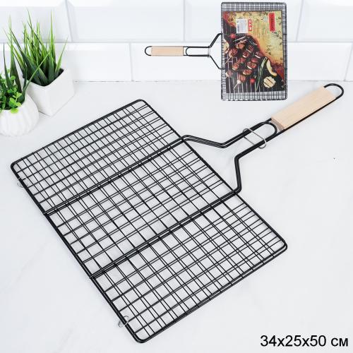 Решетка - гриль плоская 34х23х50 см Антиприг покрытие / RPK-3423 /уп 50/ 0,4