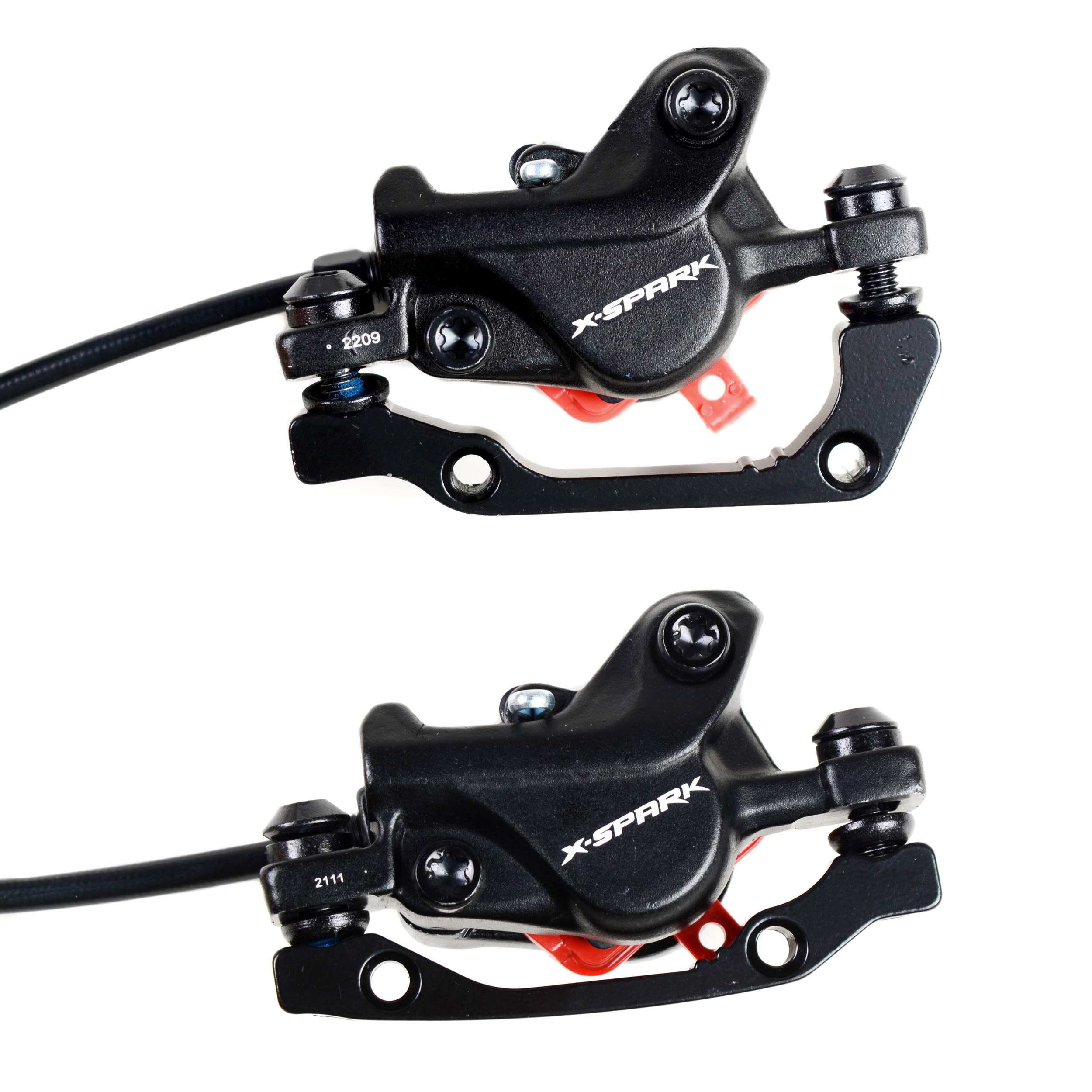 Тормозной набор дисковый гидравлический передний+задний COMIRON HD-M200 2 поршня, длина передн. =850мм, задн. =1700мм., с ротором 160мм /уп 10/20/