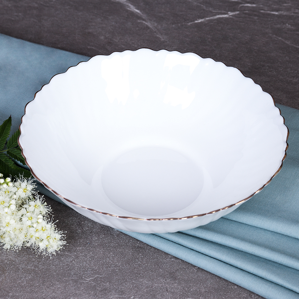 Столовый набор 19 предметов ЗОЛОТО Классика 19 758578 (БЕЛЫЙ С ЗОЛОТОМ) (уп 2) Цв к