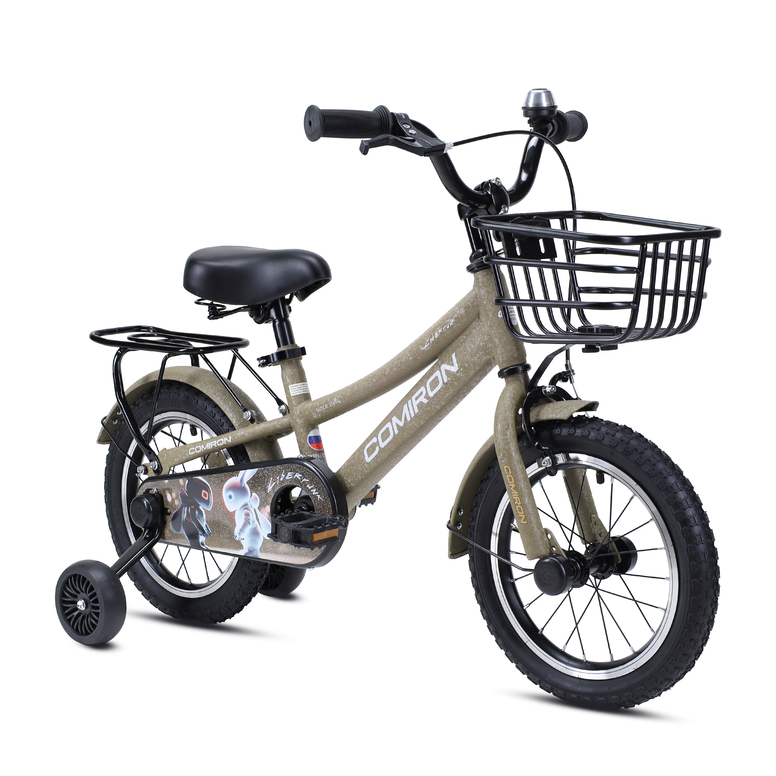 Велосипед 14" COMIRON Cyberpunk A02-14B бежевый