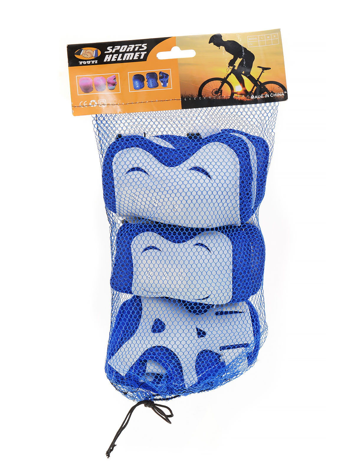 Защита для катания на роликах и велосипеде 6 предметов / D-023B /уп 100/микс 5 цветов