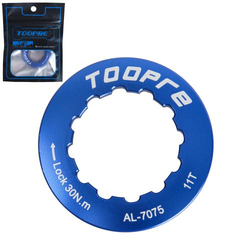 Крышка-фиксатор кассеты велосипеда. Размеры 35.4х35.4х7мм. TOOPRE CLC-01. Синий /уп 30/