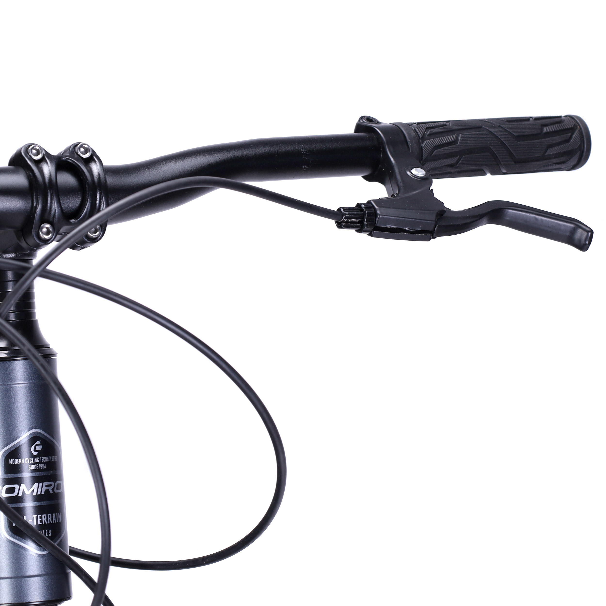 Велосипед фэт-байк 26"x4" рама 21" COMIRON CHUBBY, 1*10sp L-TWOO, 34T, CASSETE 11-42T, HARD FORK, чёрно-серый mustang