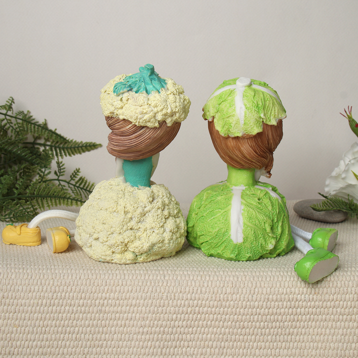 Фигурка Капуста висячие ножки 2 штуки набор 22 см / 9621 /уп 60/_