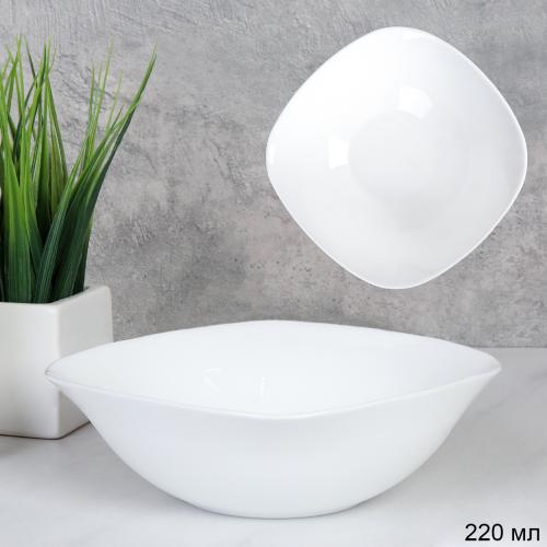 Салатник квадратный 250 мл 120 мм белый / KWDR50 (white ) /уп 6/72/