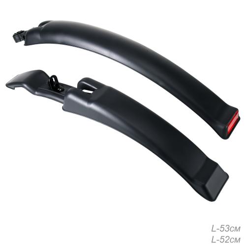 Крылья для велосипеда для колёс на 24-27.5". COMIRON Heritage. комплект 2 шт. Цвет: Черный. /уп 50/