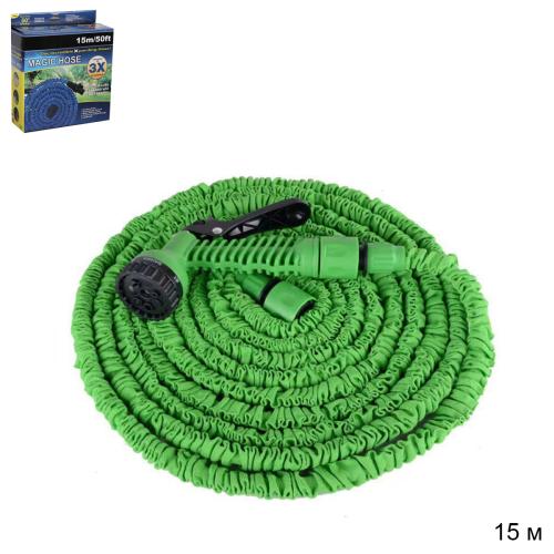 Шланг 15 м с распылителем ЦЕНА ЗА 1 МЕТР - 28,08 руб / 50FT-G /уп 36/ для полива