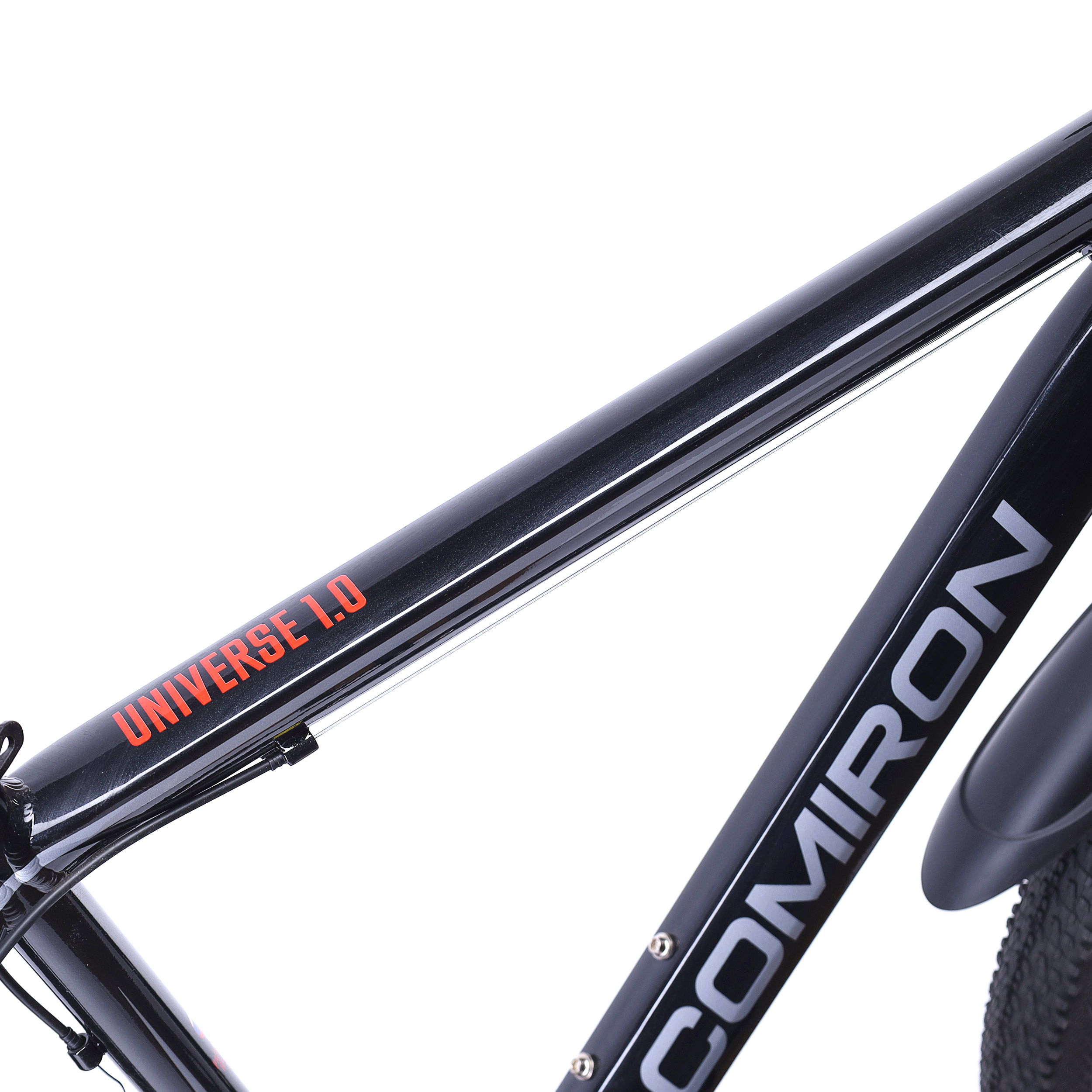 Велосипед 26" рама 19" 21sp COMIRON UNIVERSE чёрный глосс серый красный