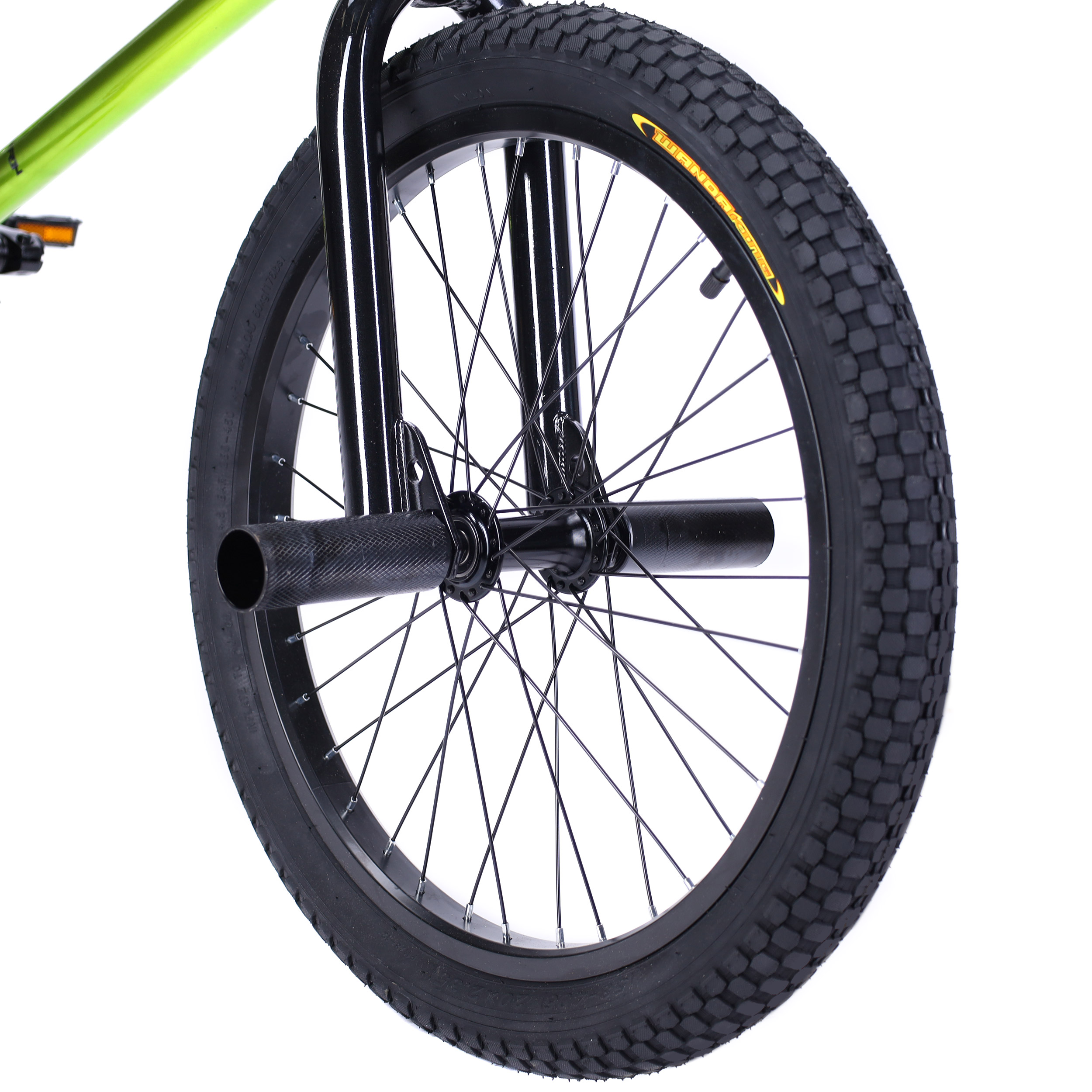 Велосипед BMX 20" COMIRON GEEK, Рама 20.5" green-yellow metallic