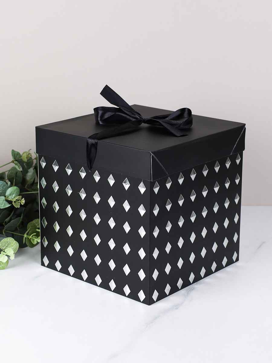 Коробка подарочная 22x22x22 см складная / 335-L /уп 12/120/480/