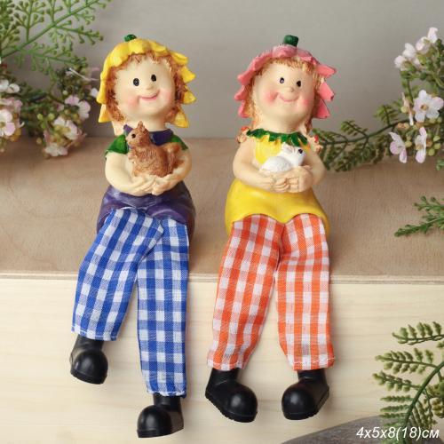 Фигурка висячие ножки Цветочная фея 10 см / YG773 /уп 2/288/микс