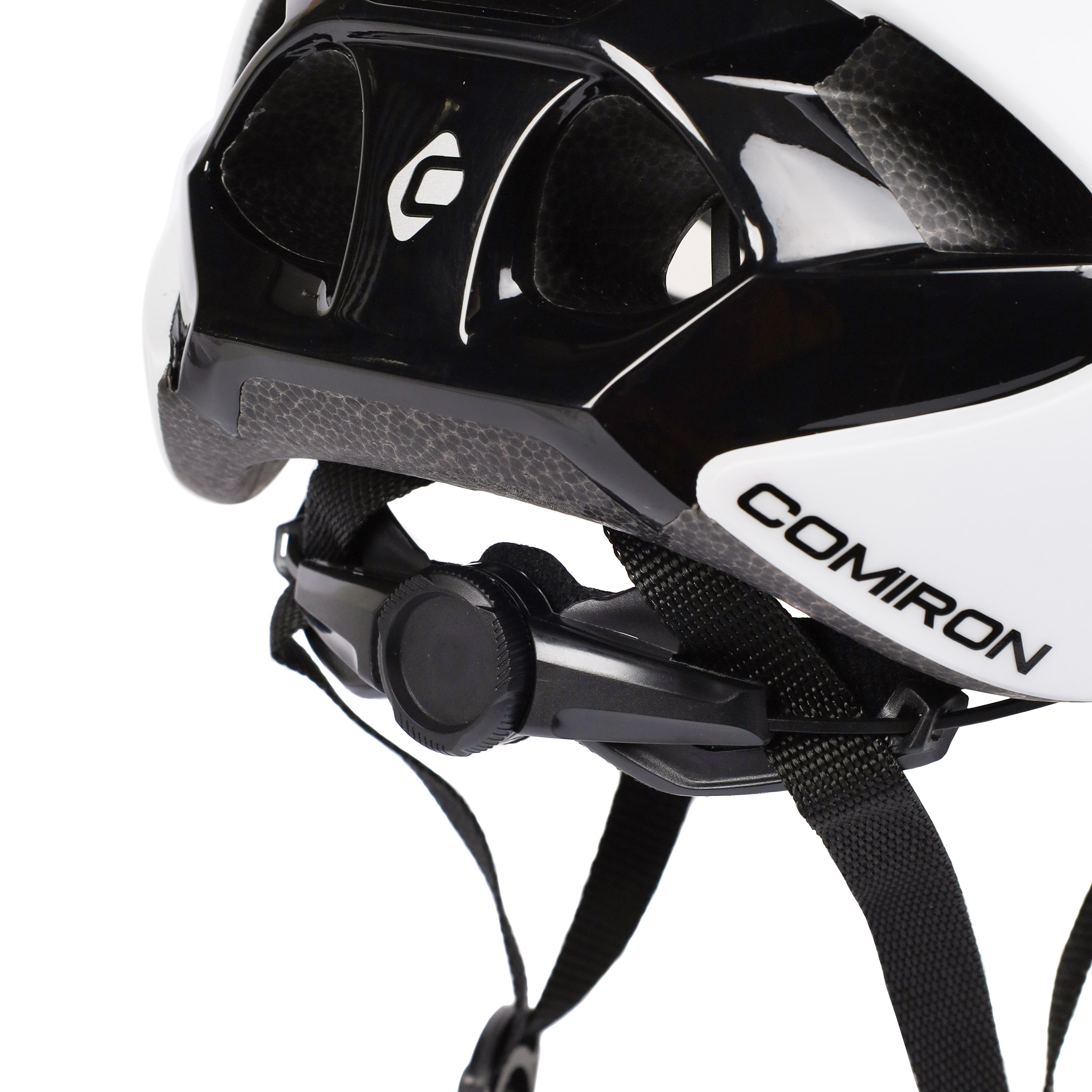 Шлем велосипедный с визором COMIRON. Цвет: White. Размер: L (58-62см)  / MX-100T / уп 12
