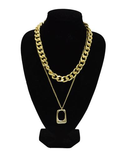 Колье многослойное Цепь 40 см / GTP-29 /уп 12/золото